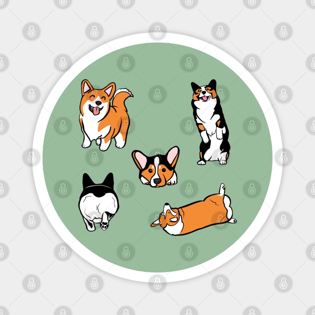 Corgi Love Magnet by TheOneImagination